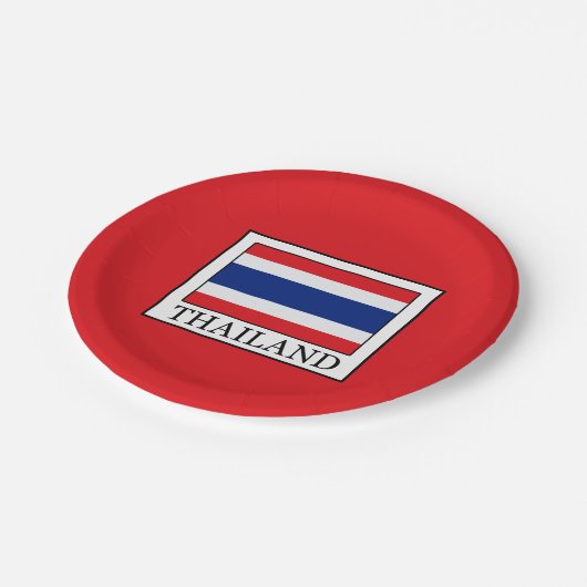 Thailand Pappteller (Schrägansicht)