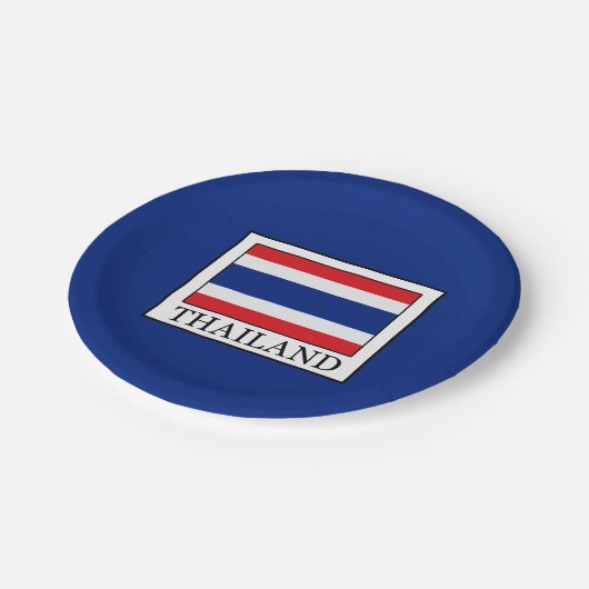 Thailand Pappteller (Schrägansicht)