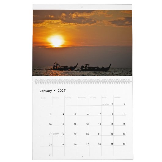 Thailand - Phantastisches Königreich Kalender (Jan 2027)