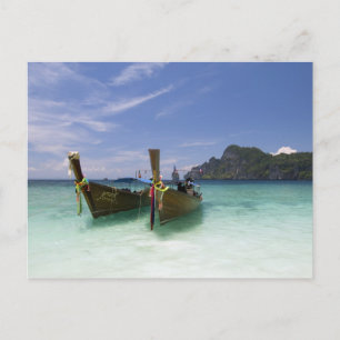 Thailand, Phi Phi Don Insel, Yong Kasem Strand, Postkarte