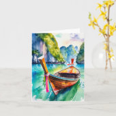 Thailand Phi Phi Island Watercolor Cards Krabi Karte (Gelbe Blume)