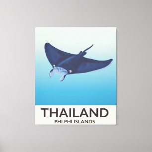 Thailand Phi Phi Islands Reiseplakat Leinwanddruck