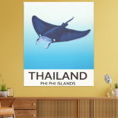 Thailand Phi Phi Islands Reiseplakat Leinwanddruck (Insitu (Wohnzimmer))