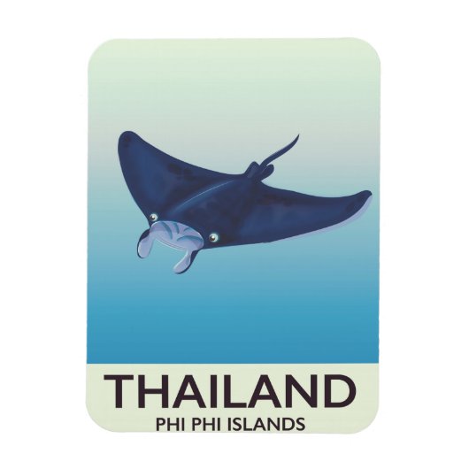 Thailand Phi Phi Islands Reiseplakat Magnet (Vertikal)