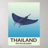 Thailand Phi Phi Islands Reiseplakat Poster (Vorne)