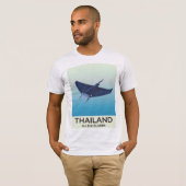 Thailand Phi Phi Islands Reiseplakat T-Shirt (Vorne ganz)