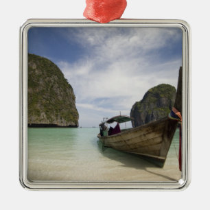 Thailand, Phi Phi Lay Insel, Maya Bay. Silbernes Ornament