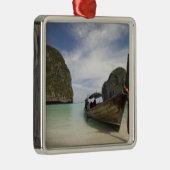 Thailand, Phi Phi Lay Island, Maya Bay. Silbernes Ornament (Rechts)