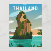 Thailand Phuket Retro Postkarte (Vorderseite)