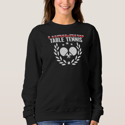 Thailand Ping Pong   Thai Table Tennis Team Suppor Sweatshirt (Vorderseite)