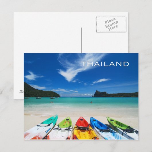 THAILAND POSTKARTE (Vorne/Hinten)