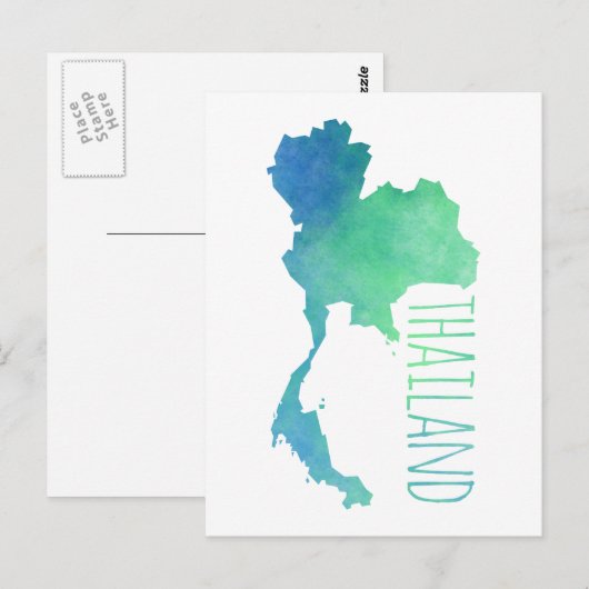 Thailand Postkarte (Vorne/Hinten)