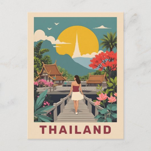 Thailand Postkarte (Vorderseite)