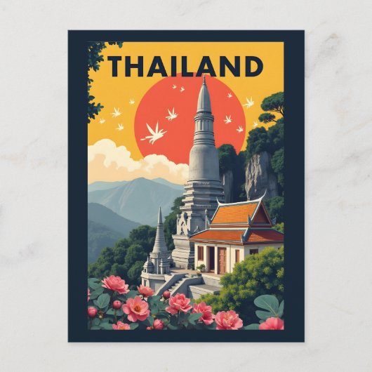 Thailand Postkarte (Vorderseite)