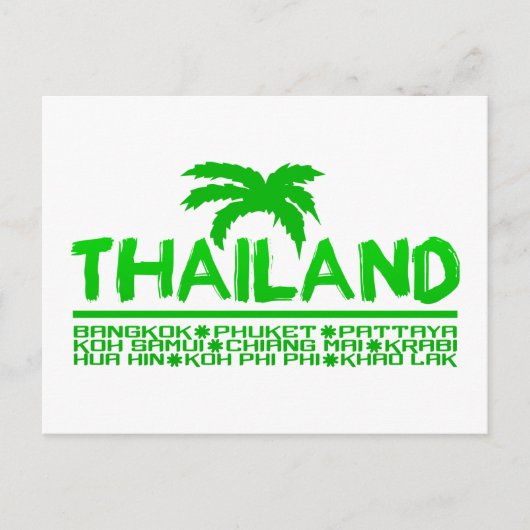 Thailand Postkarte (Vorderseite)