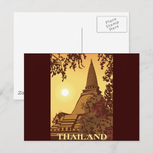Thailand Postkarte (Vorne/Hinten)