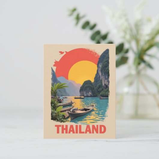 Thailand Postkarte (Stehend Vorderseite)