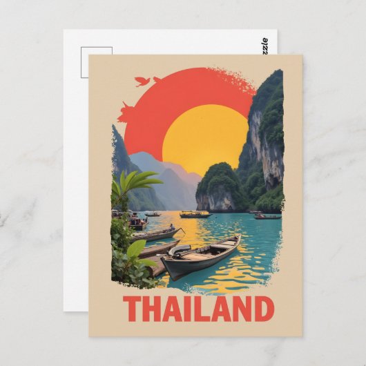 Thailand Postkarte (Vorne/Hinten)