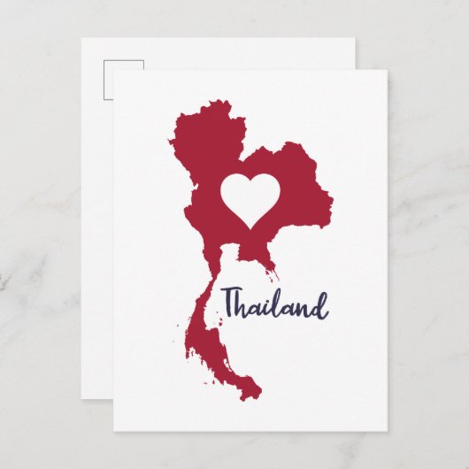 Thailand Postkarte (Vorne/Hinten)