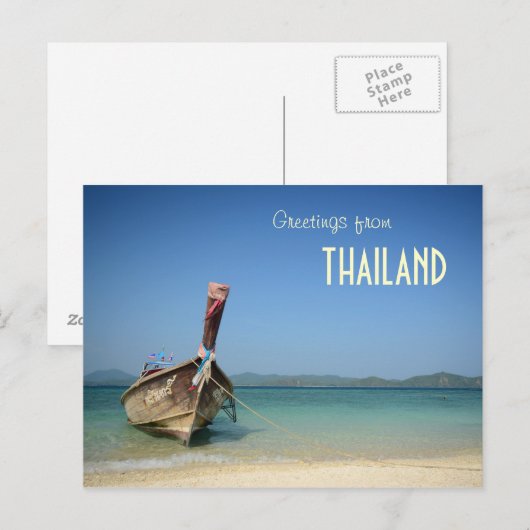 Thailand Postkarte (Vorne/Hinten)