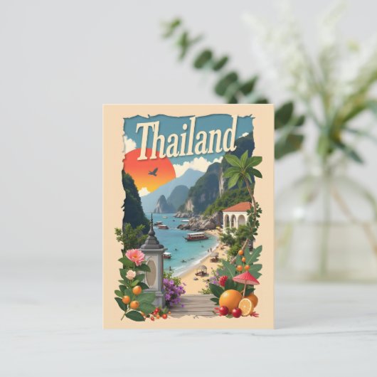 Thailand Postkarte (Stehend Vorderseite)