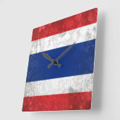 Thailand Quadratische Wanduhr (Winkel)