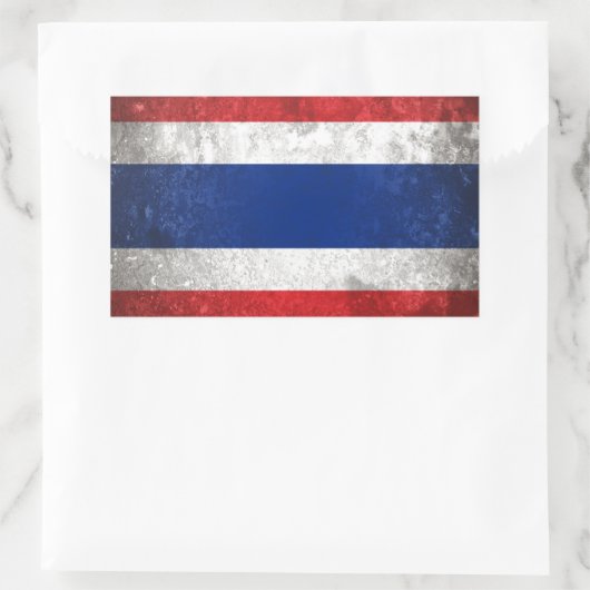 Thailand Rechteckiger Aufkleber (Tasche)
