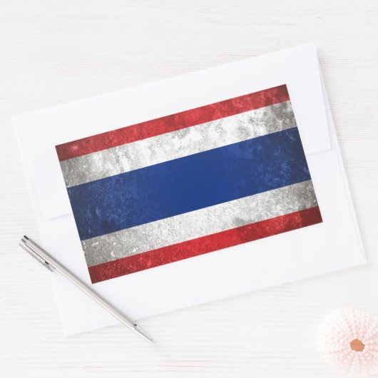 Thailand Rechteckiger Aufkleber (Umschlag)