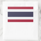 Thailand Rechteckiger Aufkleber (Tasche)