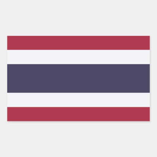 Thailand Rechteckiger Aufkleber (Vorderseite)