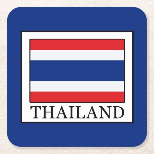 Thailand Rechteckiger Pappuntersetzer (Vorderseite)