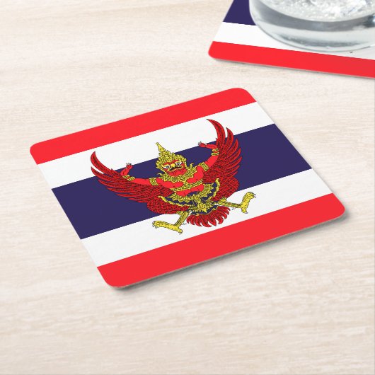 Thailand Rechteckiger Pappuntersetzer (angewinkelt)