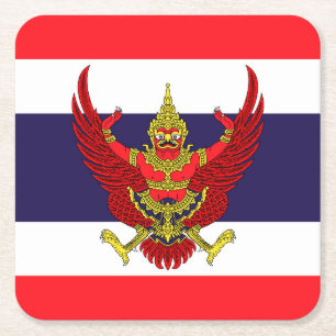 Thailand Rechteckiger Pappuntersetzer
