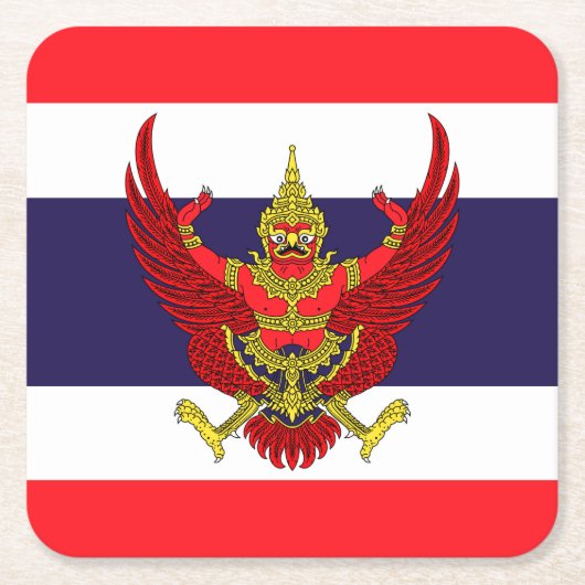 Thailand Rechteckiger Pappuntersetzer (Vorderseite)