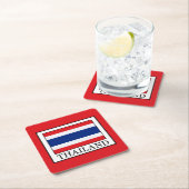 Thailand Rechteckiger Pappuntersetzer (Vor Ort)