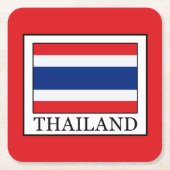 Thailand Rechteckiger Pappuntersetzer (Vorderseite)