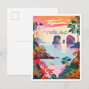 Thailand Reiseästhetik Postkarte