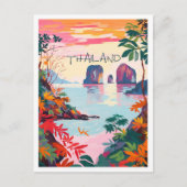 Thailand Reiseästhetik Postkarte (Vorderseite)