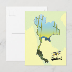Thailand-Reisekarte Feiertagspostkarte