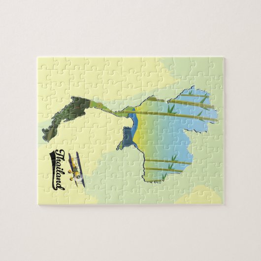 Thailand Reiseplan Puzzle (Horizontal)