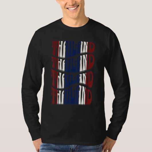 Thailand Retro-Design T-Shirt (Vorderseite)