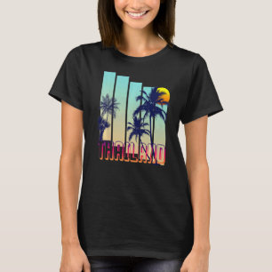 Thailand Retro Vintage Stil Palmenbaum T-Shirt