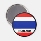 Thailand Roundel-Qualitätsflagge Magnet (Vorderseite/Rückseite)