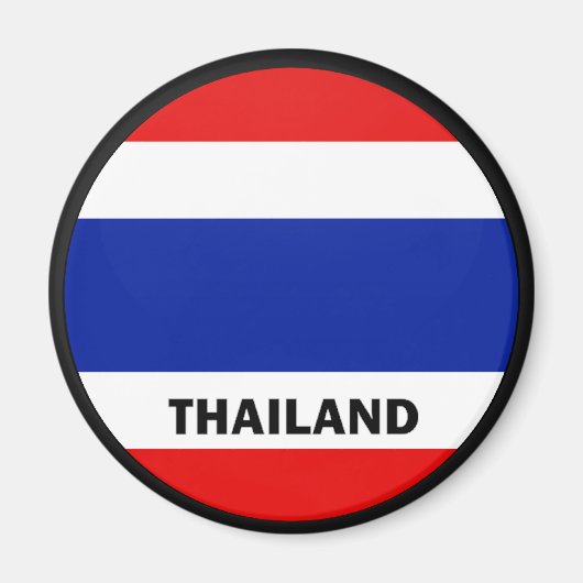 Thailand Roundel-Qualitätsflagge Magnet (Vorne)