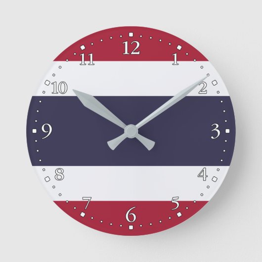 Thailand Runde Wanduhr (Vorderseite)