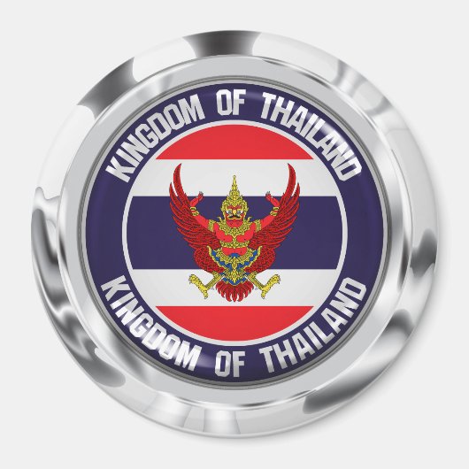 Thailand-RundEmblem Magnet (Vorne)