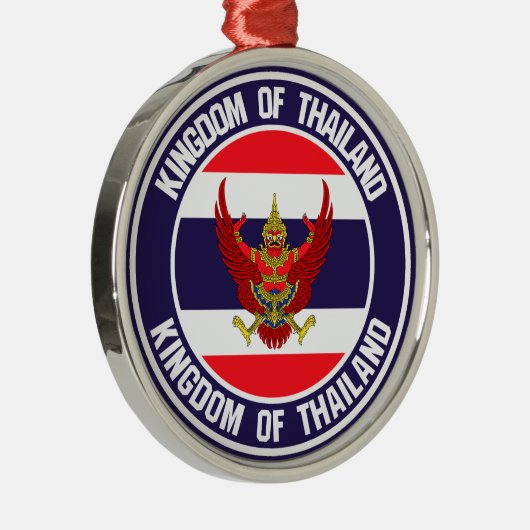 Thailand-RundEmblem Ornament Aus Metall (Rechts)