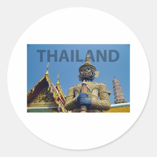 Thailand Runder Aufkleber (Vorderseite)