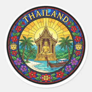 THAILAND RUNDER AUFKLEBER