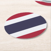 Thailand Runder Pappuntersetzer (Angewinkelt)